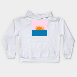 Sun on the sea Kids Hoodie